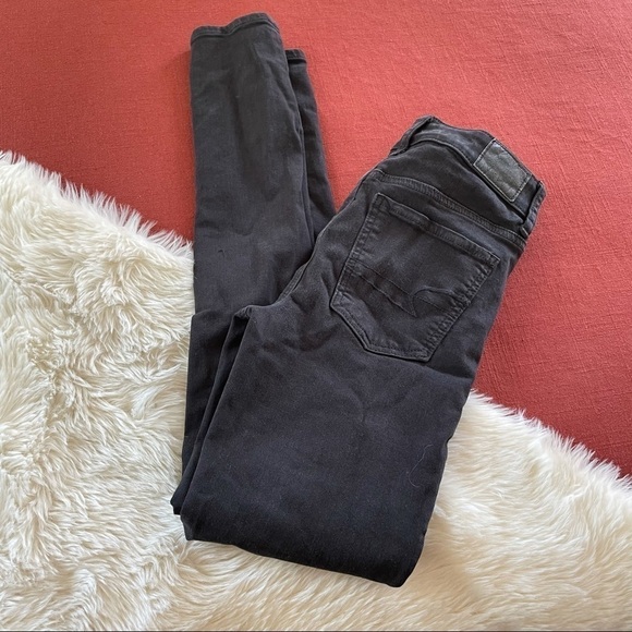 American eagle distressed super hirise jeggings 00 - Picture 4 of 4